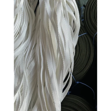 Dây đai trắng cường lực 1,2-1,6cm polyester không co giãn - Buộc bạt ô tô, đám cưới