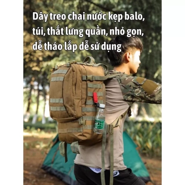 Dây Đai Treo Bình Nước Phượt Trekking – Đeo Thắt Lưng Gắn Ba Lô, Giá 25.000₫