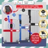 Dây đai vali chữ thập 405cm LAMOCE - Khóa TSA bảo mật, chống trộm, siêu bền