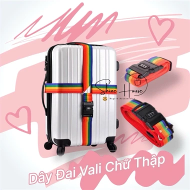 Dây Đai Vali Chữ Thập Khóa Chống Trộm - Shine House Giá 99k Giảm Đặc Biệt