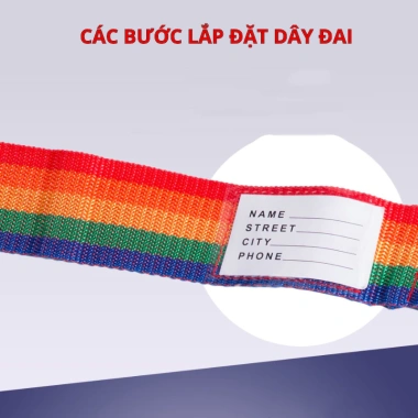 Dây Đai Vali Chữ Thập Khóa Số - Cố Định Hành Lý Bền Chắc, An Toàn Khi Du Lịch 6