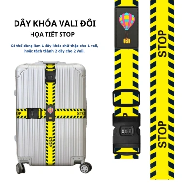 Dây Đai Vali Đôi Khóa Số - Chống Trộm, Chống Thất Lạc Du Lịch & Công Tác - 48k 9