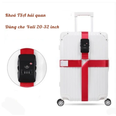 Dây đai vali khóa chữ thập TSA319 - An toàn quốc tế, giảm giá 450.000đ 6