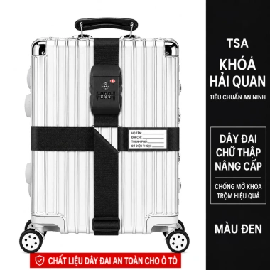 Dây đai vali khóa chữ thập TSA319 - An toàn quốc tế, giảm giá 450.000đ 7