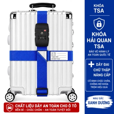 Dây đai vali khóa chữ thập TSA319 - An toàn quốc tế, giảm giá 450.000đ 8