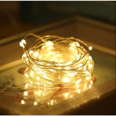 Dây Đèn LED Đom Đóm Sẵn Pin 1-3m Trang Trí Sinh Nhật, Mẹt Tết, Giáng Sinh, Bó Hoa 10 Dây Đèn LED Đom Đóm Sẵn Pin 1-3m Trang Trí Sinh Nhật, Mẹt Tết, Giáng Sinh, Bó Hoa 10