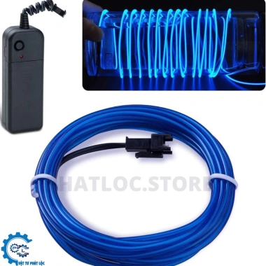 Dây đèn LED neon 1-5M cho tiệc sân vườn, nguồn pin, USB – Sáng rực, dễ lắp
