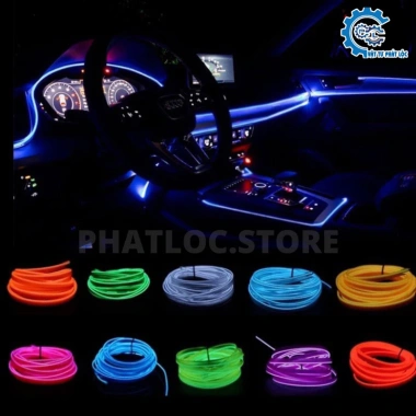 Dây đèn LED neon 1-5M cho tiệc sân vườn, nguồn pin, USB – Sáng rực, dễ lắp