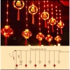 Dây Đèn LED Rèm Lồng Đỏ Song Hỷ Siêu Sáng, Chống Nước, Trang Trí Tết - Đa Kích Thước 7