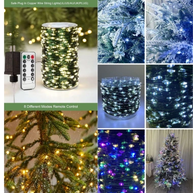 Dây Đèn LED Trang Trí Cây Đào Mai Tết, Dây Đồng Xanh Lá và Remote, 205.000₫ 4