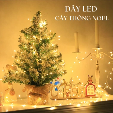 Dây Đèn LED Trang Trí Cây Đào Mai Tết, Dây Đồng Xanh Lá và Remote, 205.000₫ 9