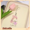 Dây đeo điện thoại gấu Kitty màu hồng dễ thương có nơ - Phụ kiện cute 9