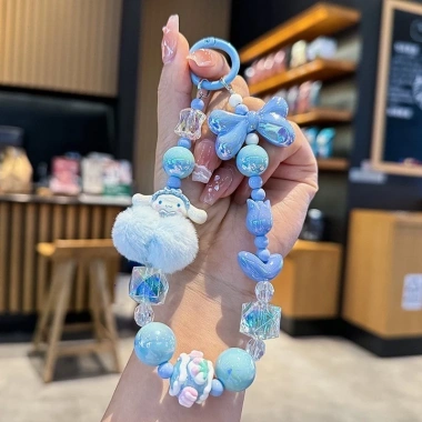 Dây Đeo Điện Thoại Hạt Cườm Dopamine Nhiều Màu Dễ Thương - Handmade Chống Rơi, Dây Treo Túi và Móc Khóa