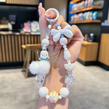 Dây Đeo Điện Thoại Hạt Cườm Dopamine Nhiều Màu Dễ Thương - Handmade Chống Rơi, Dây Treo Túi và Móc Khóa
