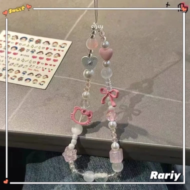 Dây đeo điện thoại Hello Kitty hồng - Chống mất CCD-RY, giá chỉ 8.300 VND