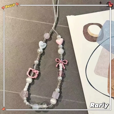 Dây đeo điện thoại Hello Kitty hồng - Chống mất CCD-RY, giá chỉ 8.300 VND