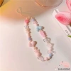 Dây đeo điện thoại hình nơ bướm, hạt pha lê, vòng trái tim, hoa nơ - Giá 5.000 VND 7