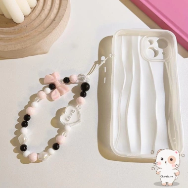 Dây đeo điện thoại Sweet Fairy chống mất, ốp lưng đính hạt mặt dây chuyền - Giá chỉ 17.400₫ 7