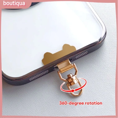 Dây đeo điện thoại thép không gỉ kẹp xoay 360 độ - Dây treo kim loại bền chỉ 10.600₫