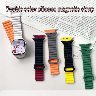 Dây đeo iWatch silicon từ tính 68 màu, hai màu, hỗ trợ 38‑49mm, siêu bền, chỉ 67.155₫ 3 Dây đeo iWatch silicon từ tính 68 màu, hai màu, hỗ trợ 38‑49mm, siêu bền, chỉ 67.155₫ 3