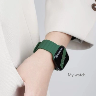 Dây đeo iWatch silicon từ tính 68 màu, hai màu, hỗ trợ 38‑49mm, siêu bền, chỉ 67.155₫