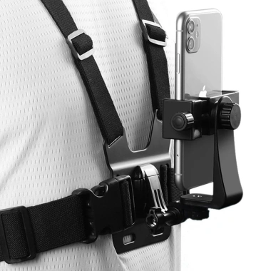 Dây đeo ngực kẹp điện thoại 360 tròn, tương thích GoPro – Giá chỉ 51.107₫