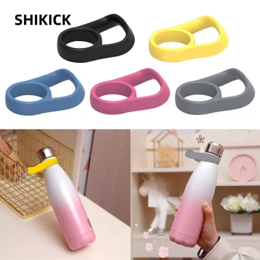 Dây đeo tay cầm chai nước SHIKICK + khóa treo ấm đun silicon, giá đỡ bình thể thao 37mm di động ngoài trời - Giá ưu đãi 46.860₫