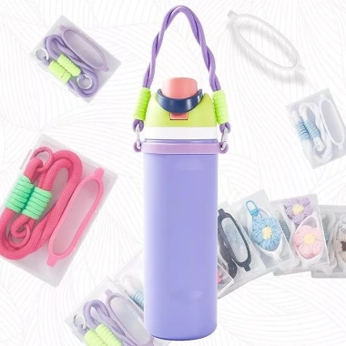 Dây đeo tay cầm Owala silicon 16-40oz, phụ kiện cầm chai cho xe đạp, chạy bộ