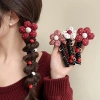 Dây điện thoại & dây buộc tóc cho bé gái – Nơ hoa, bong bện, dây lò xo, cuộn tóc 9