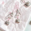 Dây điện thoại di động mèo con anime - Đồ trang trí thủ công cườm dangle DIY, phụ kiện trang sức 4