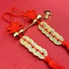 Dây Đồng Xu Ngũ Đế Hồ Lô Đồng Treo Phong Thủy Decor May Mắn Tài Lộc 8