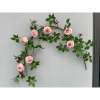 Dây Hoa Hồng Giả Pháp Cổ Leo 1.7m 7 Hoa 8 Nụ Thân Rêu Giống Thật Cao Cấp Giá 105k 10