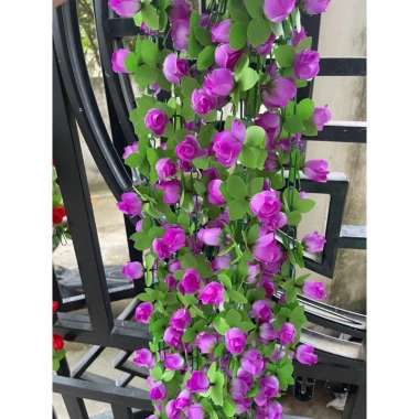 Dây Hoa Trang Trí Hồng Nụ - Hoa Giả Dây Xích, Giá Chỉ 25.000 VNĐ Giảm Sốc 3