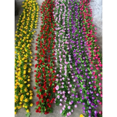 Dây Hoa Trang Trí Hồng Nụ - Hoa Giả Dây Xích, Giá Chỉ 25.000 VNĐ Giảm Sốc 5