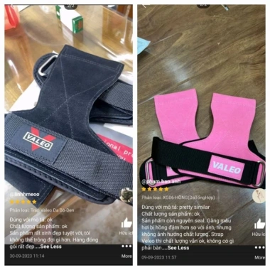 Dây Kéo Lưng VALEO, Găng Tay Gym, Quấn Cổ Tay Lifting Strap Da - Chỉ 200.000 VND, giảm 60.000