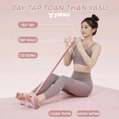 Dây Kéo Tập Bụng Kháng Lực 6 Ống Yasu - Đốt Mỡ, Tăng Cơ, Giảm Cân, Giá Ưu Đãi 64.000 7