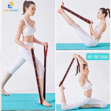 Dây kháng lực 12 cấp độ - Đàn hồi tập Yoga, Pilates, Gym, tăng sức mạnh tay vai toàn thân - Giá 59.000₫