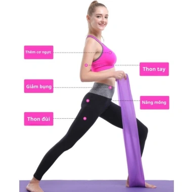 Dây kháng lực 2m đa chức năng – Độ đàn hồi cao, tập Gym Yoga, mở vai eo thon, chỉ 61.000₫ 3