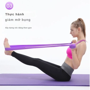 Dây kháng lực 2m đa chức năng – Độ đàn hồi cao, tập Gym Yoga, mở vai eo thon, chỉ 61.000₫ 8