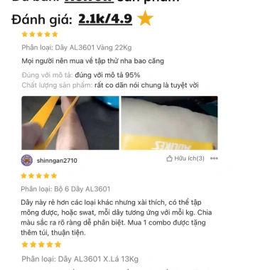 Dây Kháng Lực Aolikes A-3.601 Miniband Tập Gym Cardio Yoga Nam Nữ - Giá 29.000₫