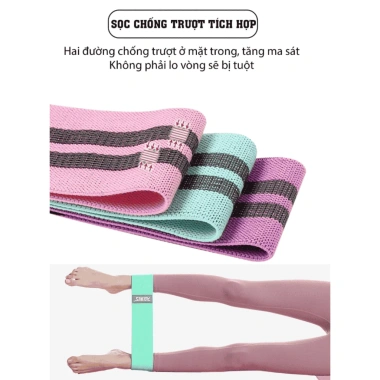 Dây kháng lực AOLIKES miniband vải đàn hồi tập chân, mông, đùi gym nam nữ, đai trợ lực cao cấp 6 Dây kháng lực AOLIKES miniband vải đàn hồi tập chân, mông, đùi gym nam nữ, đai trợ lực cao cấp 6