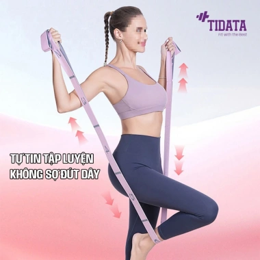 Dây kháng lực đa năng 12 cấp độ - Đàn hồi Yoga & Gym, tập tay, vai, toàn thân, 59.000₫ 9