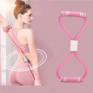 Dây Kháng Lực Đàn Hồi 8 Đầu Tập Gym Tại Nhà - Giảm Mỡ Bắp Tay, Săn Chắc Vòng 1
