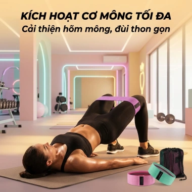 Dây Kháng Lực Đàn Hồi SOVEXA Miniband 3 Mức Co Giãn - Tập Chân Mông Đùi tại nhà, 36k 4