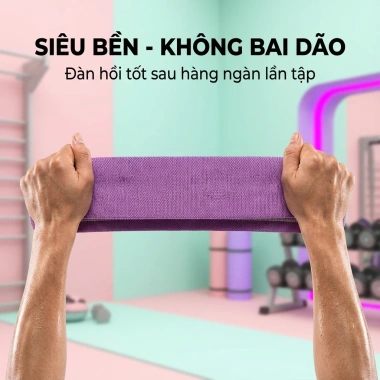 Dây Kháng Lực Đàn Hồi SOVEXA Miniband 3 Mức Co Giãn - Tập Chân Mông Đùi tại nhà, 36k 5