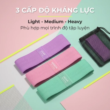Dây Kháng Lực Đàn Hồi SOVEXA Miniband 3 Mức Co Giãn - Tập Chân Mông Đùi tại nhà, 36k 6