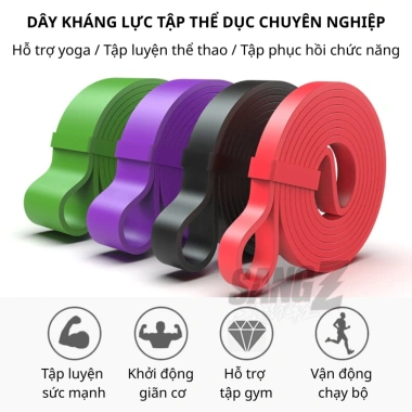 Dây Kháng Lực Gym Yoga Đúc Liền Latex Đàn Hồi Cao #44 - Phục Hồi Chức Năng 44kg