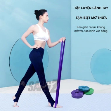 Dây Kháng Lực Gym Yoga Đúc Liền Latex Đàn Hồi Cao #44 - Phục Hồi Chức Năng 44kg