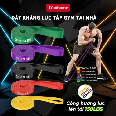 Dây Kháng Lực JYoohome - Dây Kéo Đàn Hồi Tập Tại Nhà, Tăng Cơ Giảm Mỡ, 26.000₫