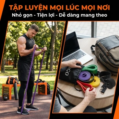Dây Kháng Lực JYoohome - Dây Kéo Đàn Hồi Tập Tại Nhà, Tăng Cơ Giảm Mỡ, 26.000₫